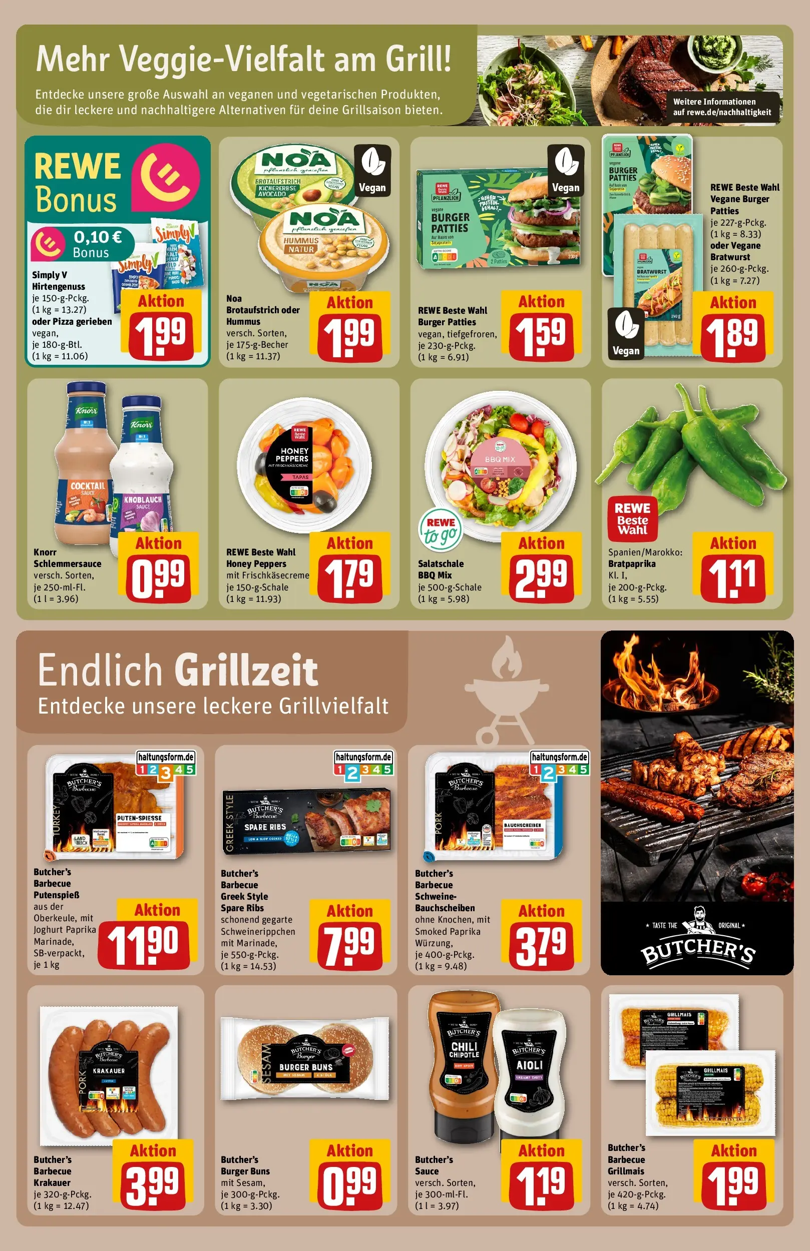 REWE Prospekt ab 10.05.2026 zum Blättern » Angebote | Seite: 27 | Produkte: Spare ribs, Burger, Avocado, Paprika