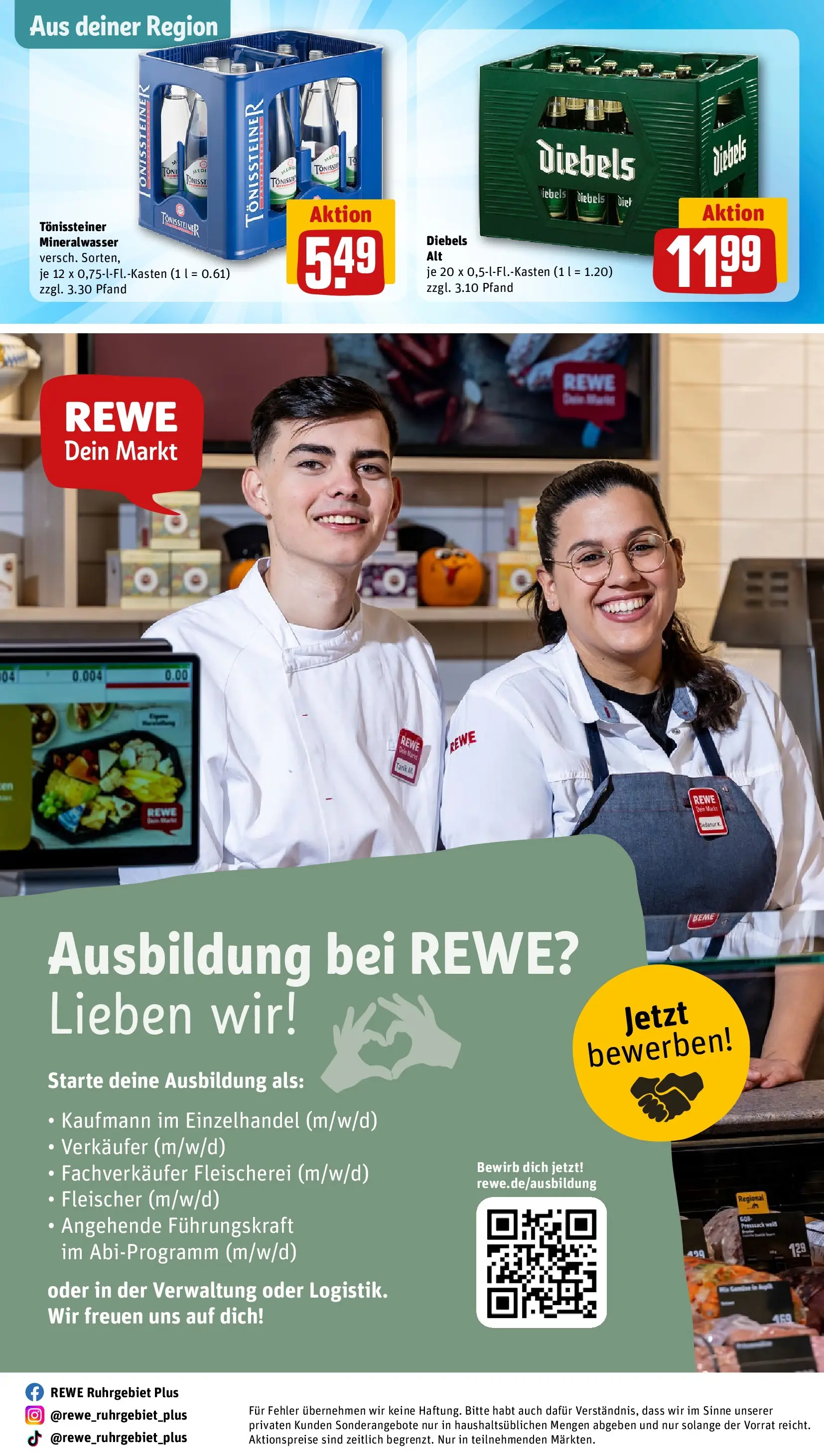 REWE Prospekt ab 10.05.2026 zum Blättern » Angebote | Seite: 30 | Produkte: Mineralwasser, Diebels