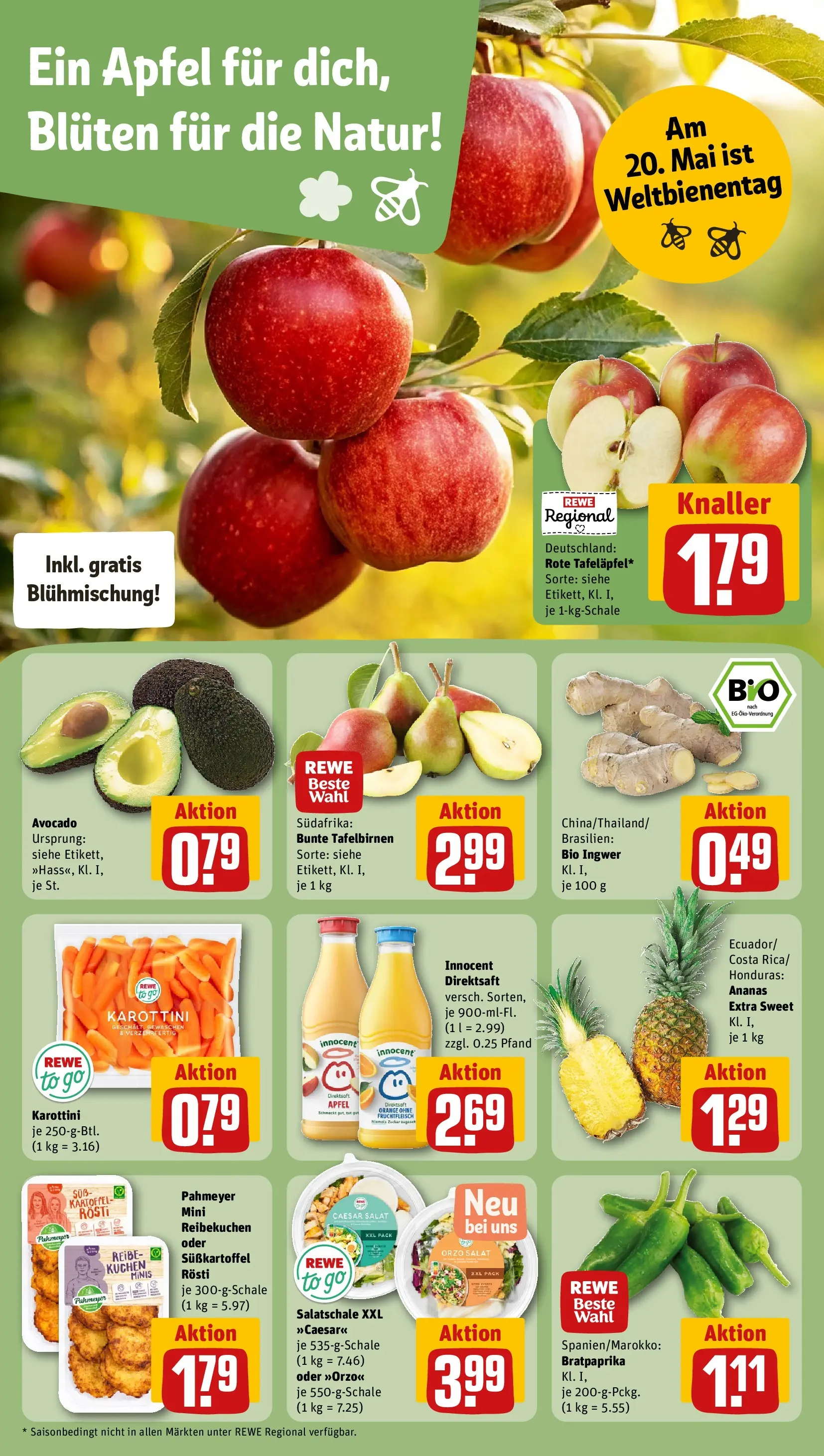 REWE Prospekt ab 10.05.2026 zum Blättern » Angebote | Seite: 6 | Produkte: Äpfel, Ananas, Avocado, Kuchen