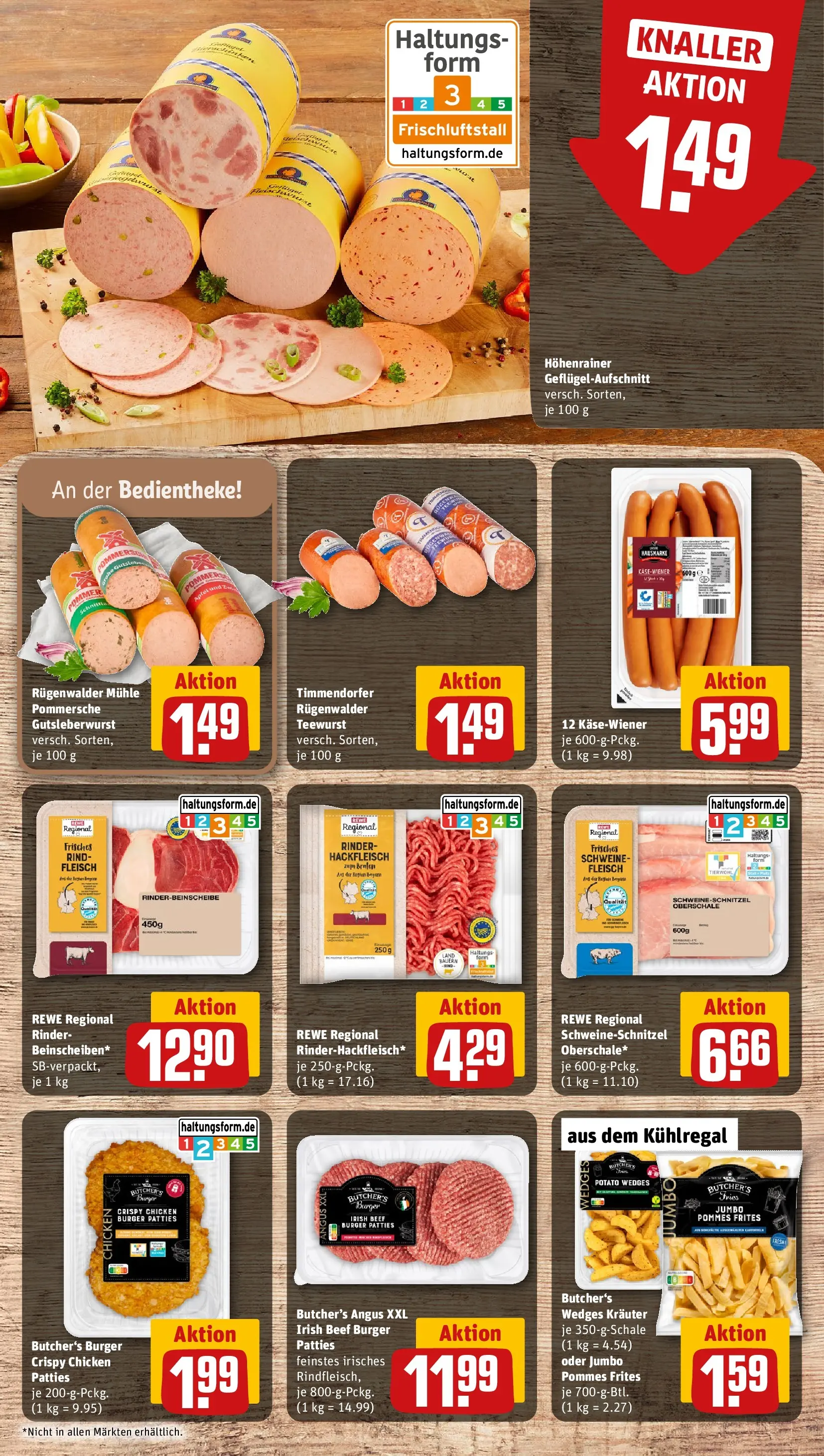 REWE Prospekt ab 10.05.2026 zum Blättern » Angebote | Seite: 8 | Produkte: Mühle, Burger, Pommes frites, Rindfleisch