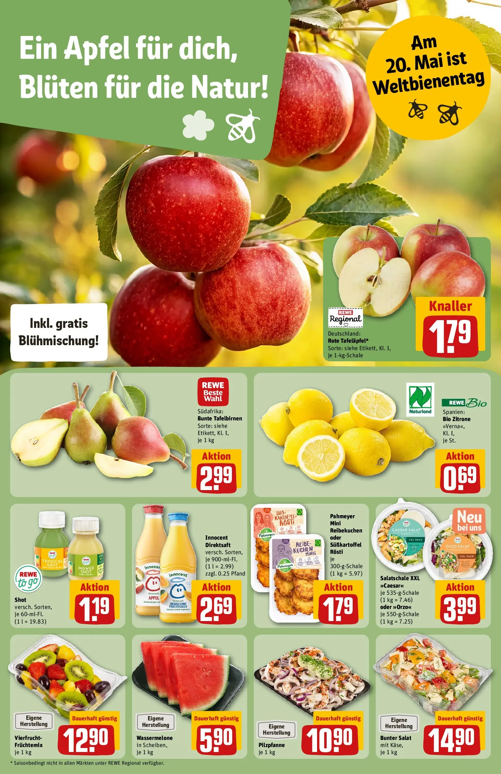 REWE Prospekt ab 10.05.2026 zum Blättern » Angebote | Seite: 10 | Produkte: Pommes, Burger, Pommes frites, Steak