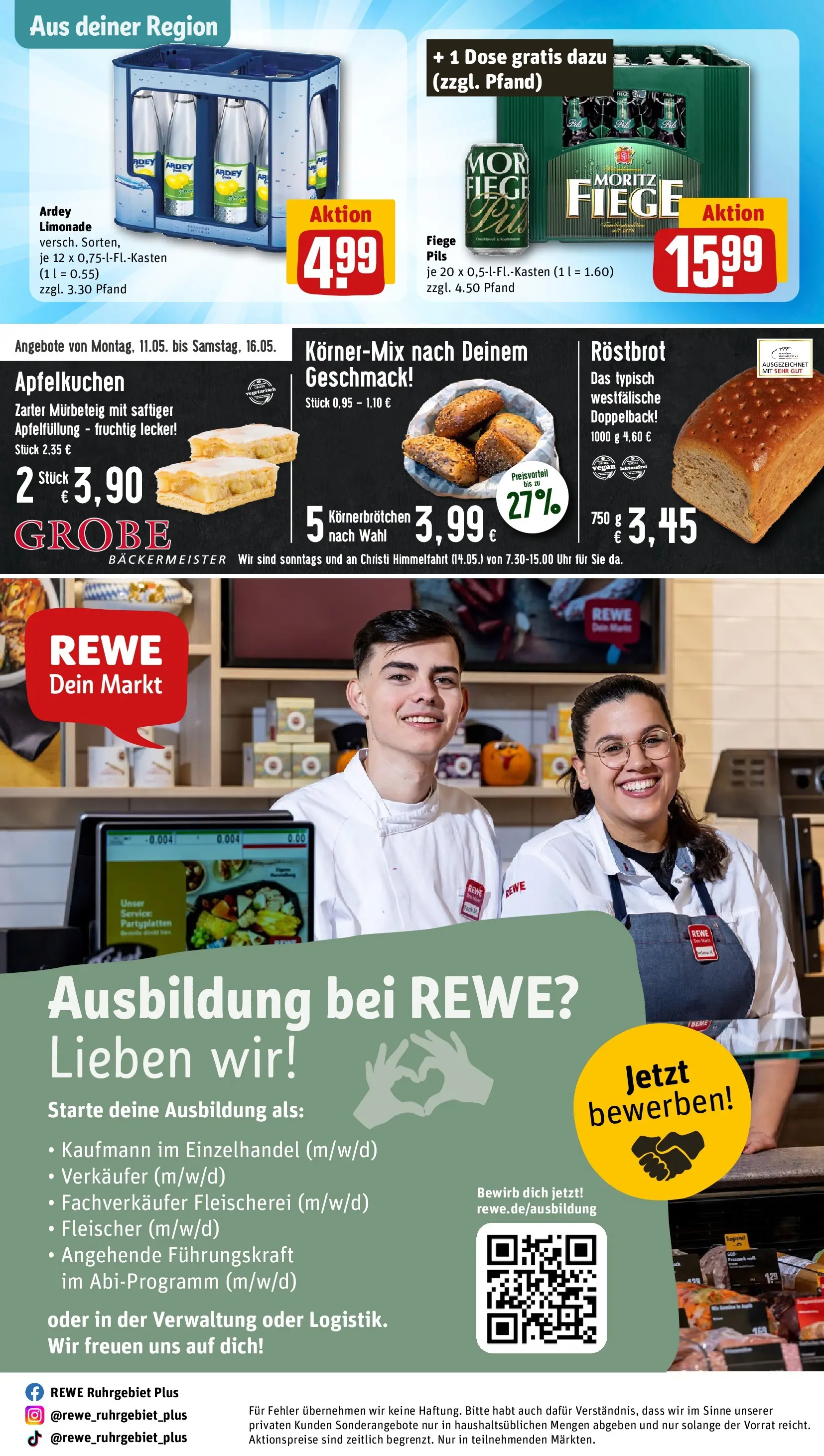 REWE Prospekt ab 10.05.2026 zum Blättern » Angebote | Seite: 30 | Produkte: Toast, Pils, Apple, Uhr