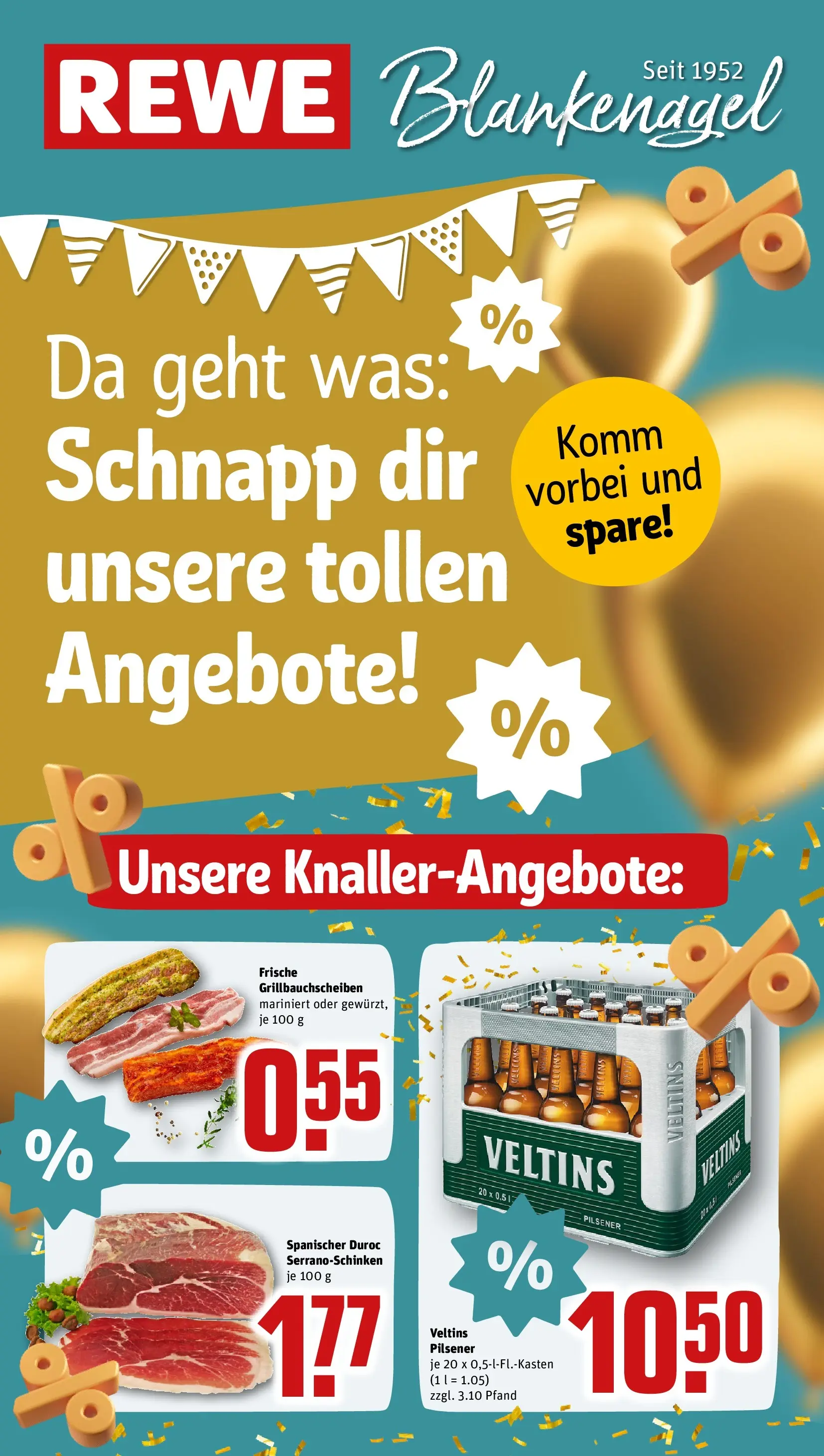 REWE Prospekt ab 10.05.2026 zum Blättern » Angebote | Seite: 1 | Produkte: Veltins