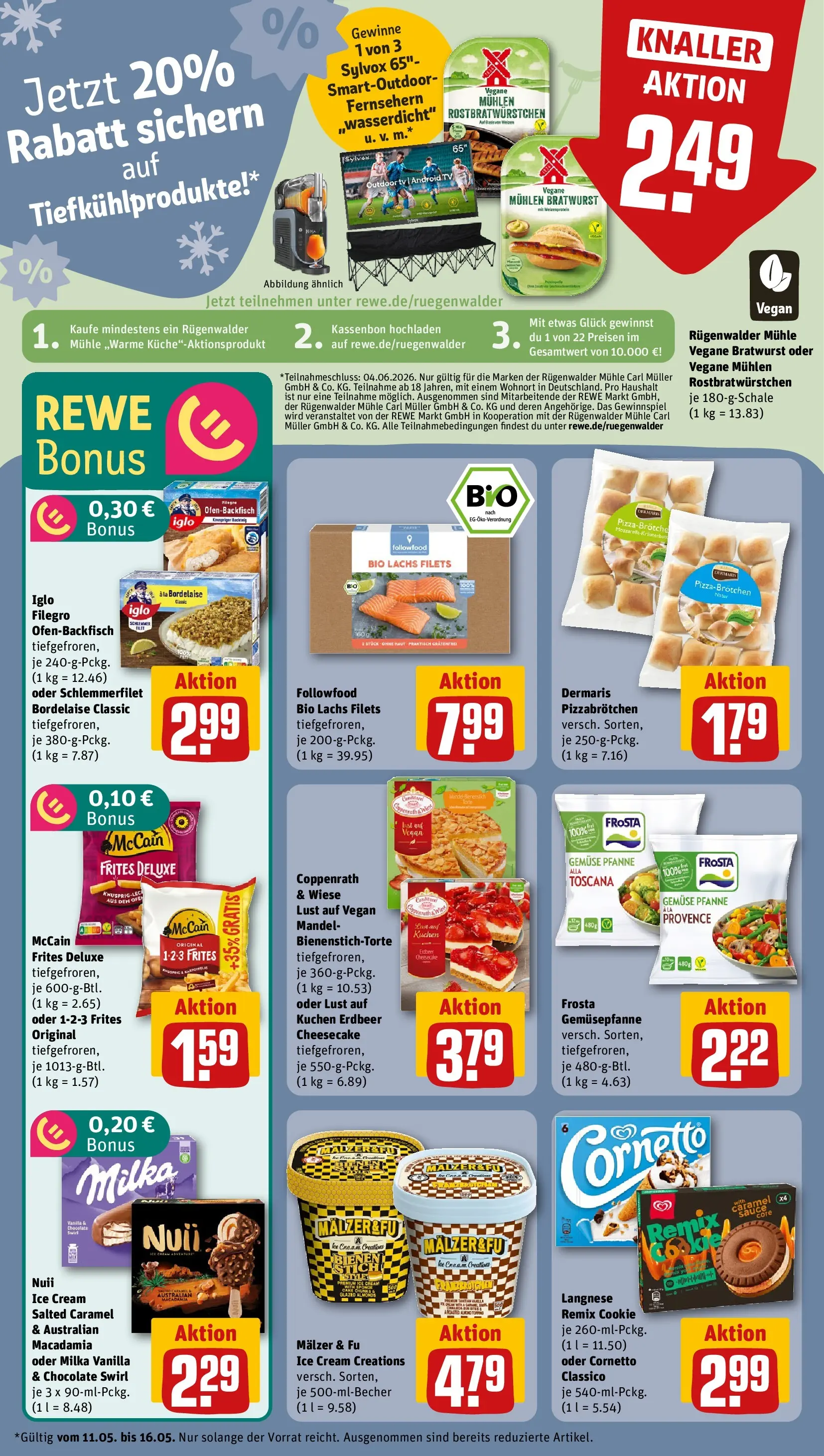 REWE Prospekt ab 10.05.2026 zum Blättern » Angebote | Seite: 11 | Produkte: Blumen, Blumenerde, Gemüse