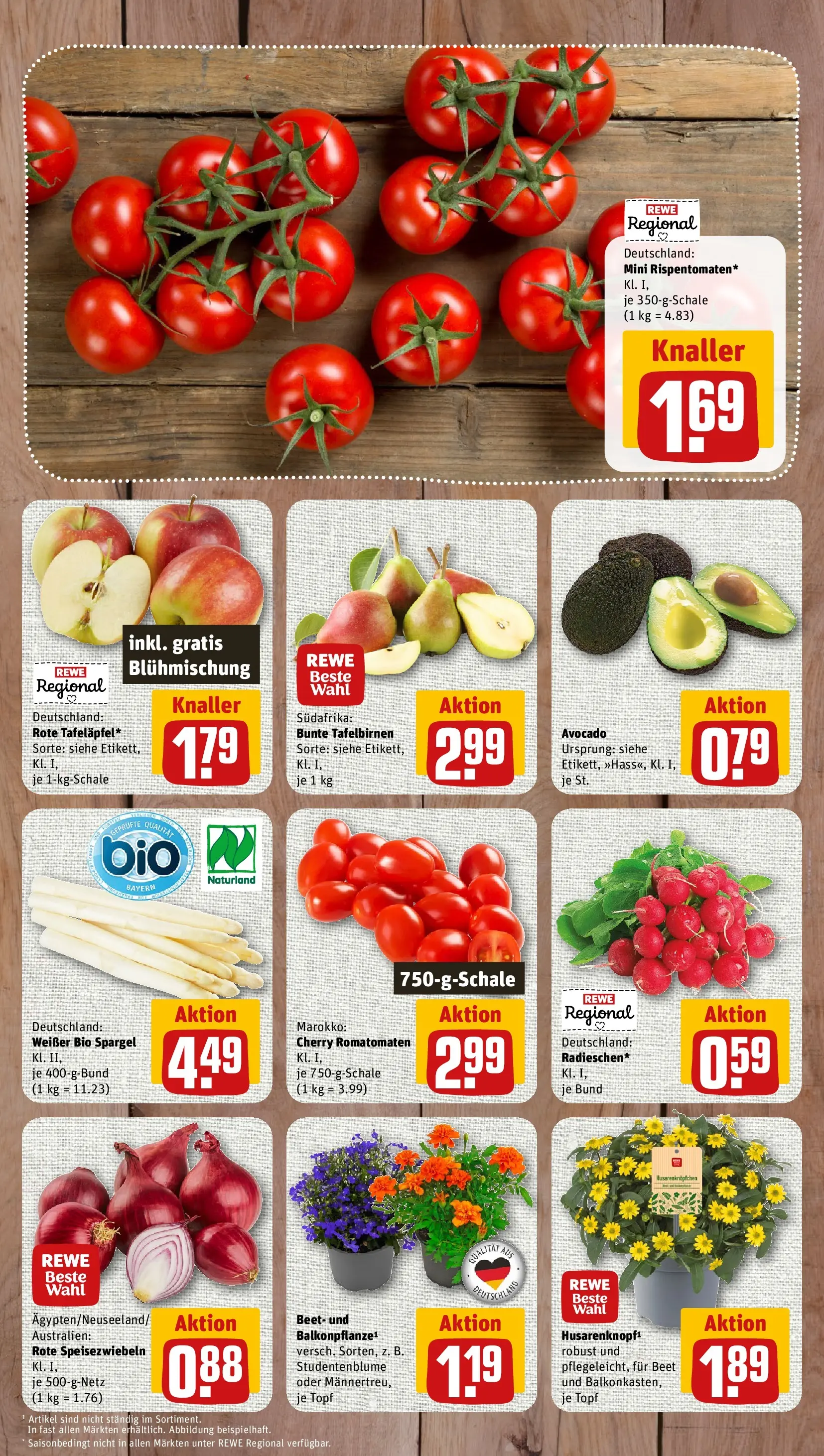 REWE Prospekt ab 10.05.2026 zum Blättern » Angebote | Seite: 3 | Produkte: Spargel, Avocado