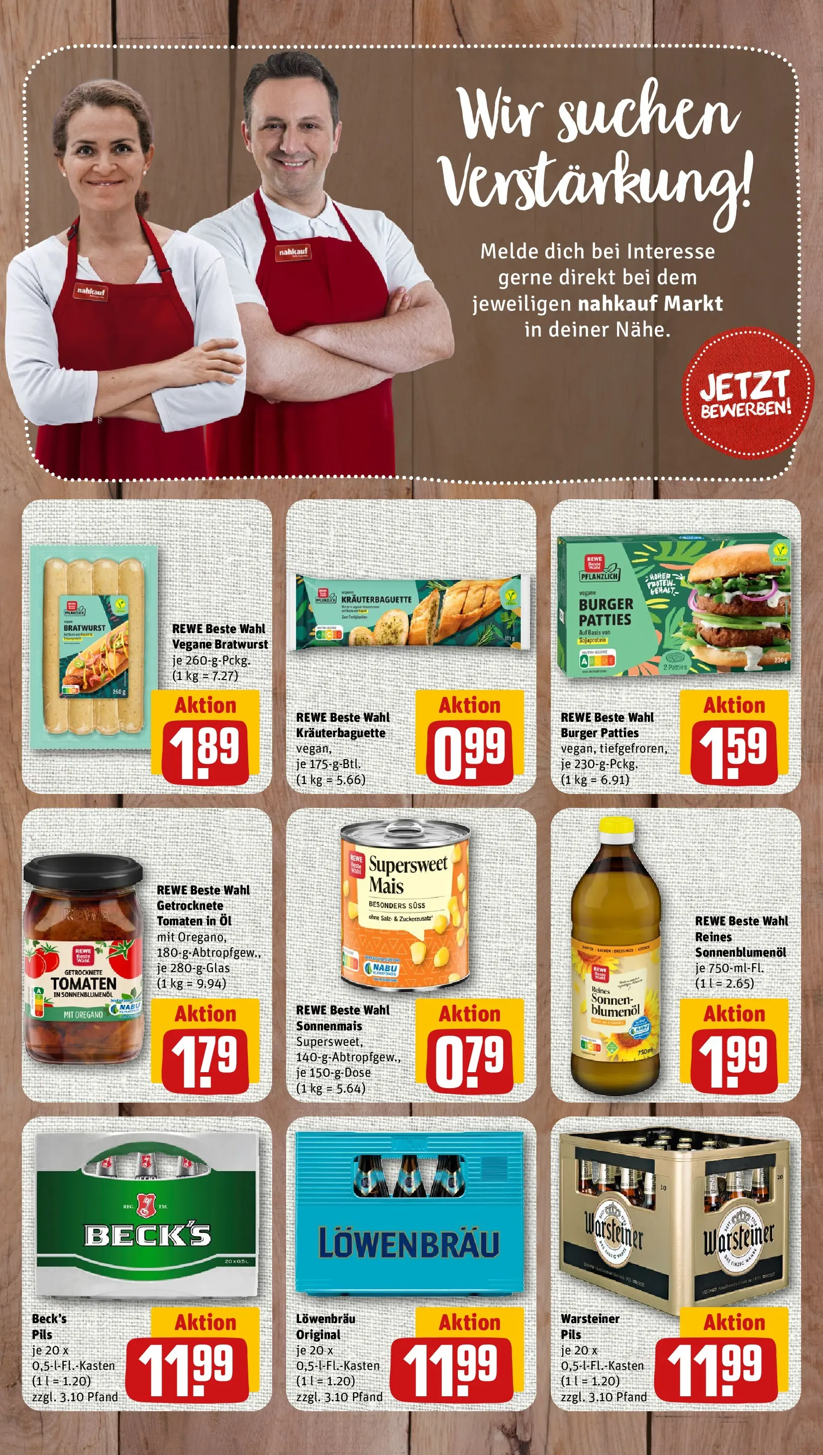 REWE Prospekt ab 10.05.2026 zum Blättern » Angebote | Seite: 7 | Produkte: Öl, Pils, Salz, Warsteiner