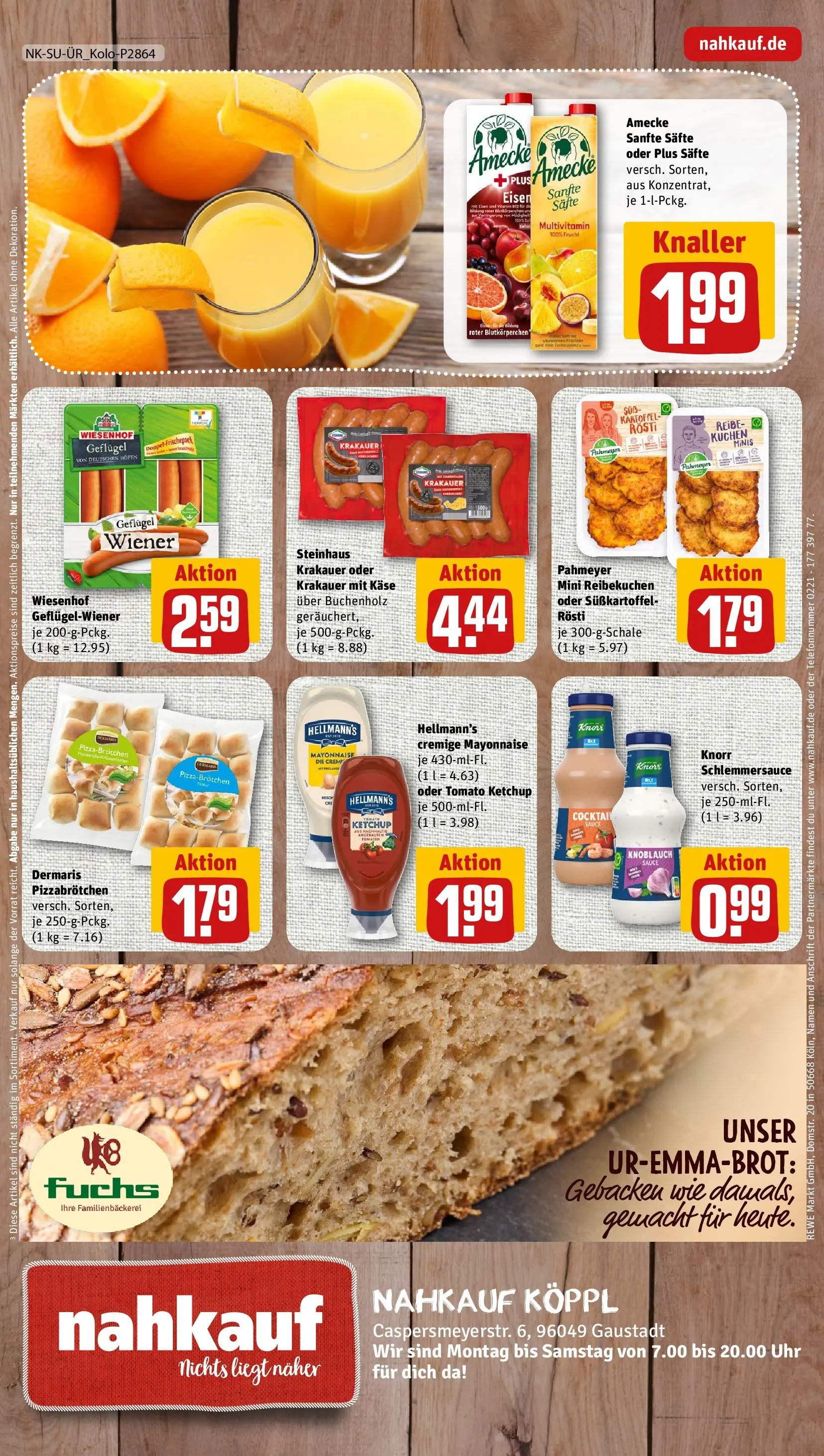 REWE Prospekt ab 10.05.2026 zum Blättern » Angebote | Seite: 8 | Produkte: Käse, Tomaten, Knorr, Uhr