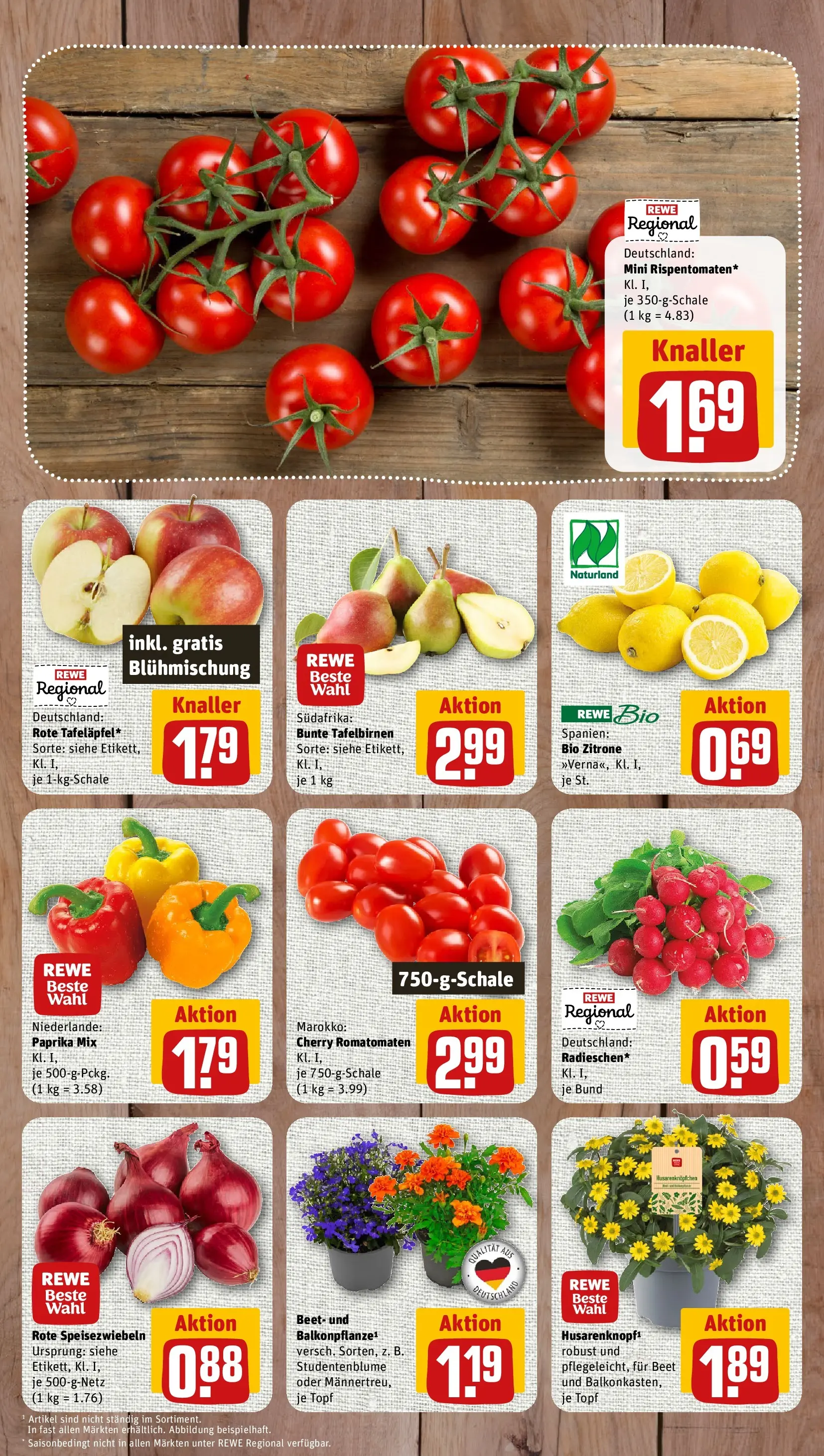 REWE Prospekt ab 10.05.2026 zum Blättern » Angebote | Seite: 3 | Produkte: Paprika, Zitrone