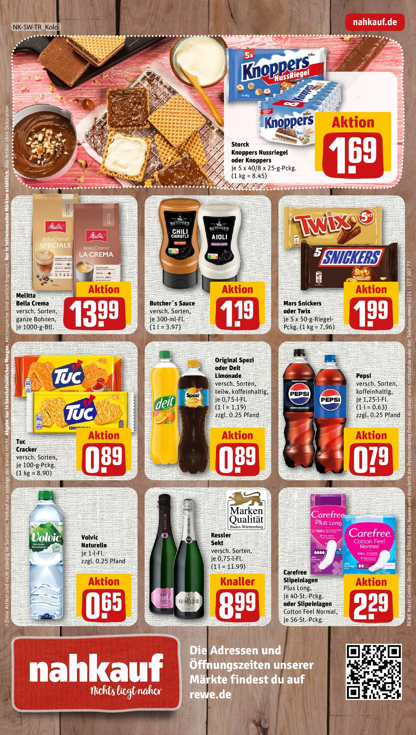 REWE Prospekt ab 10.05.2026 zum Blättern » Angebote | Seite: 8 | Produkte: Melitta, Snickers, Chili, Knoppers