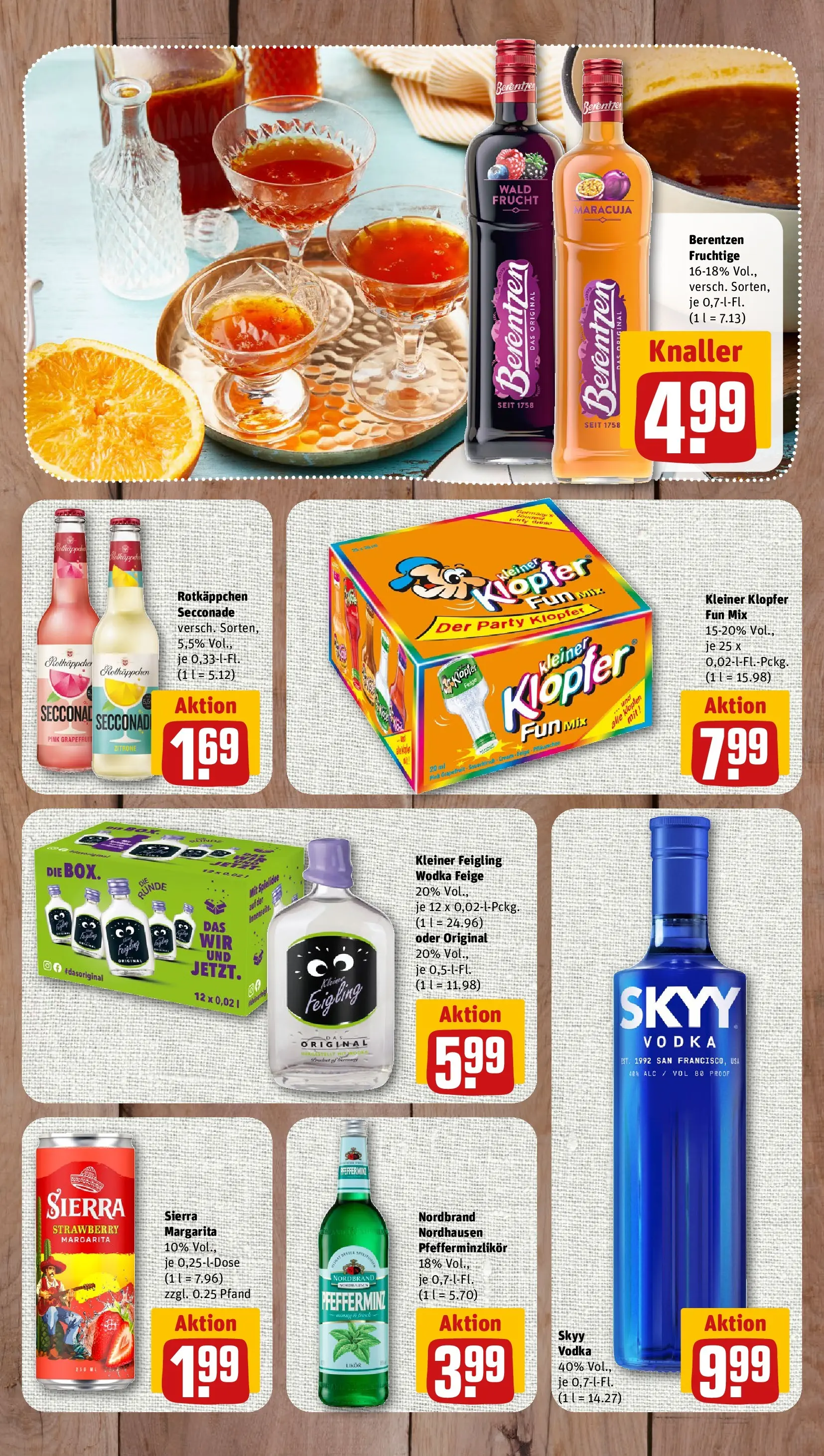 REWE Prospekt ab 10.05.2026 zum Blättern » Angebote | Seite: 10 | Produkte: Kleiner feigling, Rotkäppchen, Wodka, Berentzen