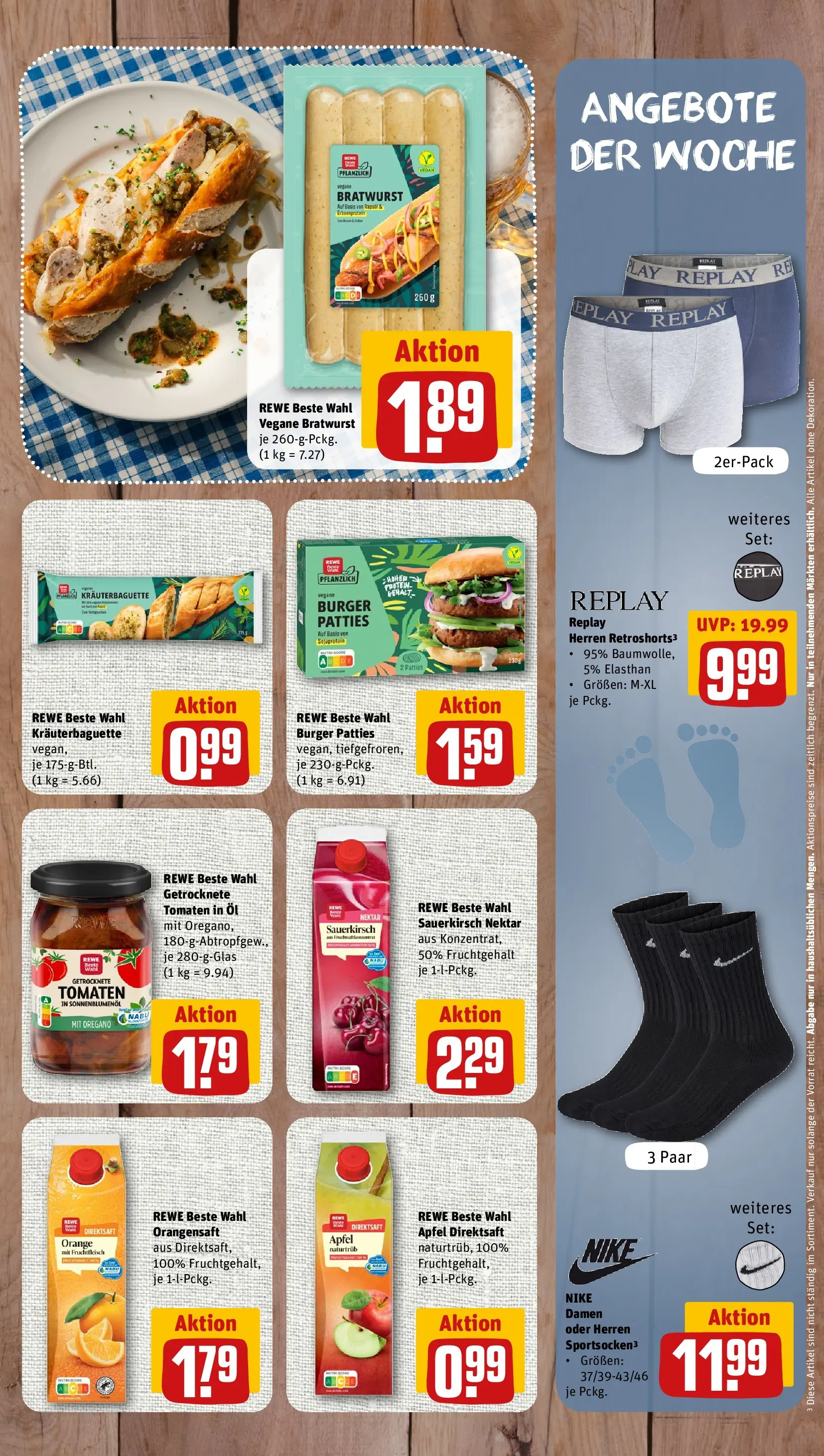REWE Prospekt ab 10.05.2026 zum Blättern » Angebote | Seite: 7 | Produkte: Bratwurst, Äpfel, Tomaten, Apple