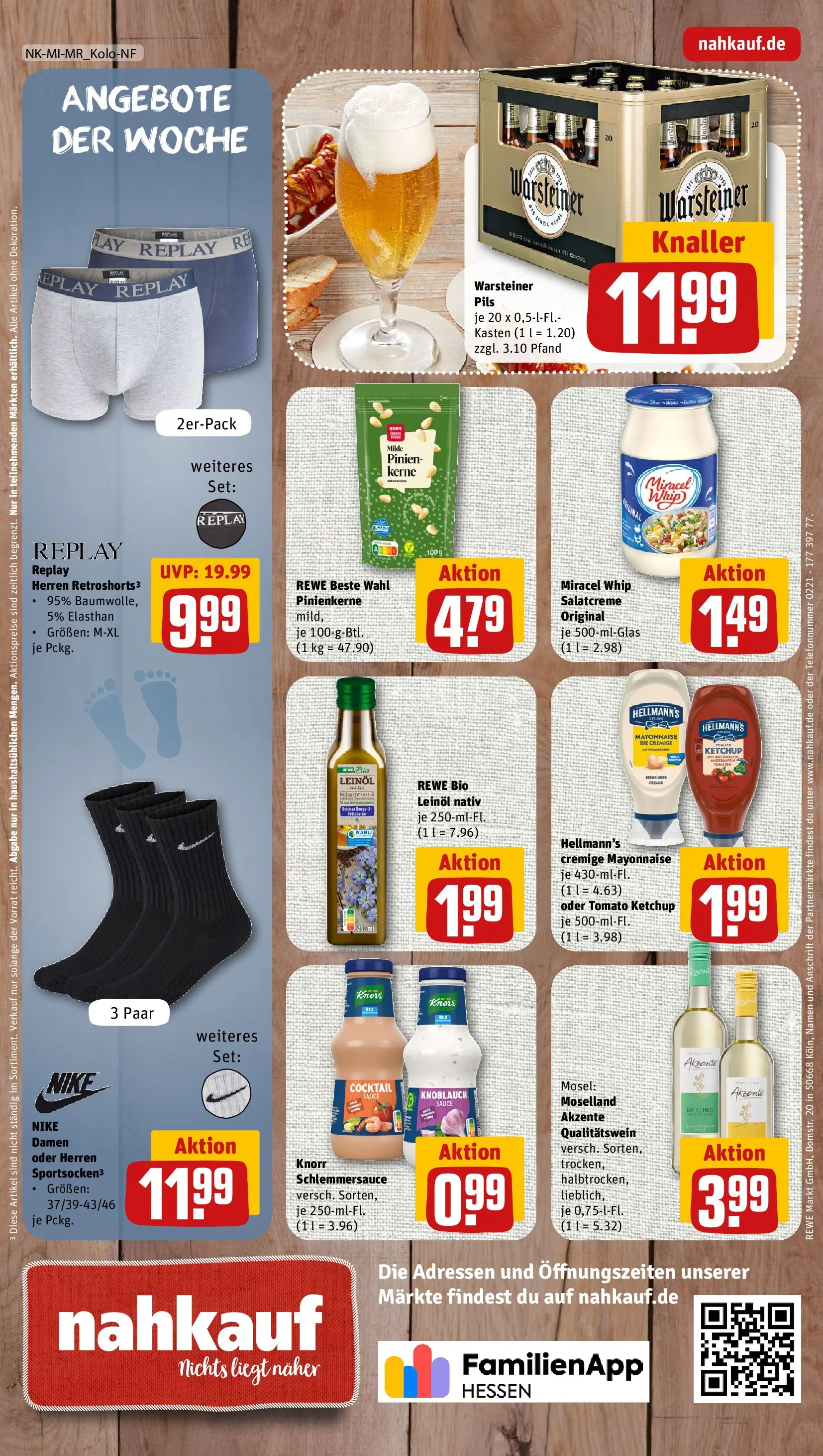 REWE Prospekt ab 10.05.2026 zum Blättern » Angebote | Seite: 8 | Produkte: Leinöl, Miracel whip, Mayonnaise, Knoblauch