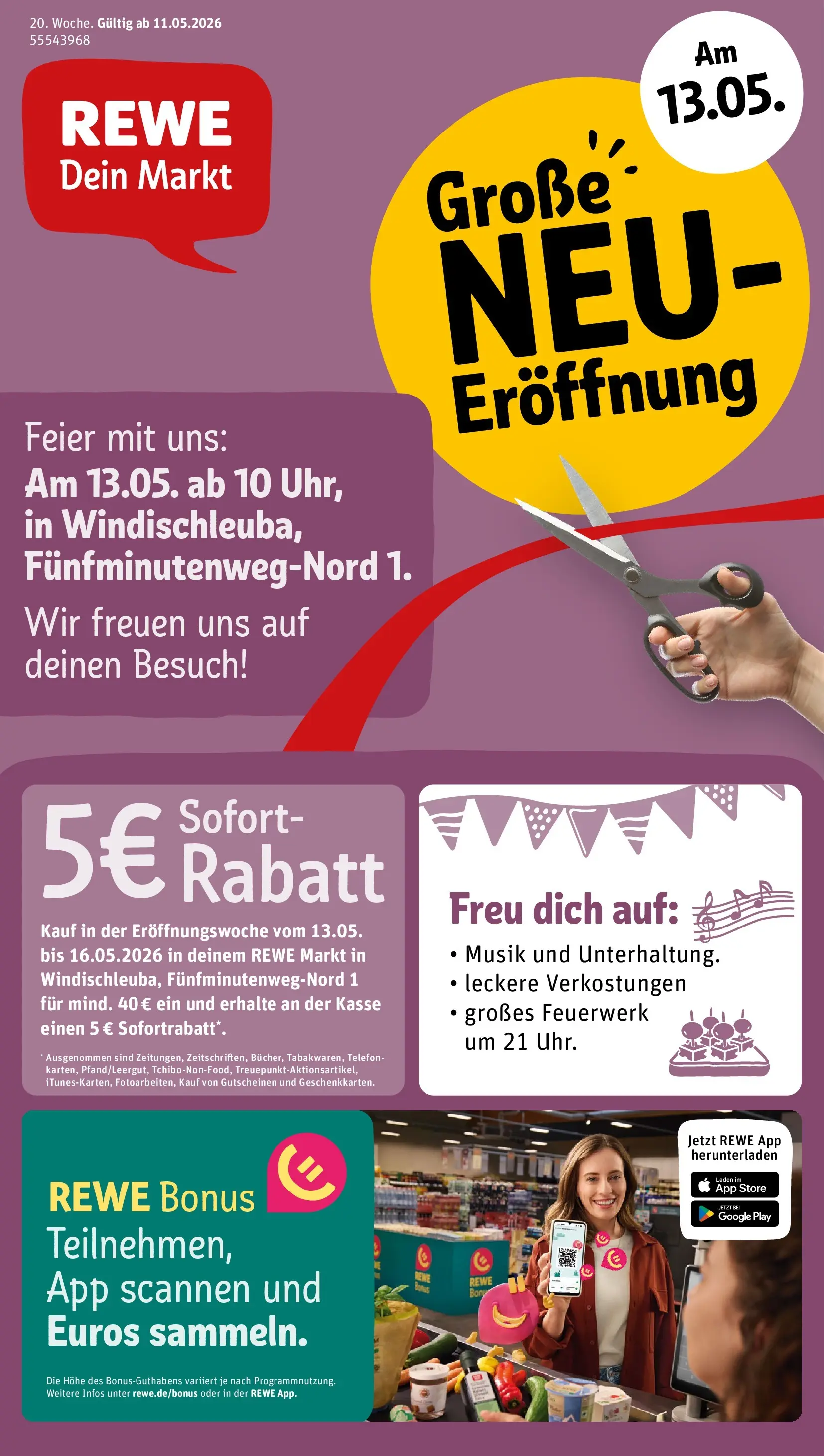 REWE Prospekt ab 10.05.2026 zum Blättern » Angebote | Seite: 1 | Produkte: Telefon