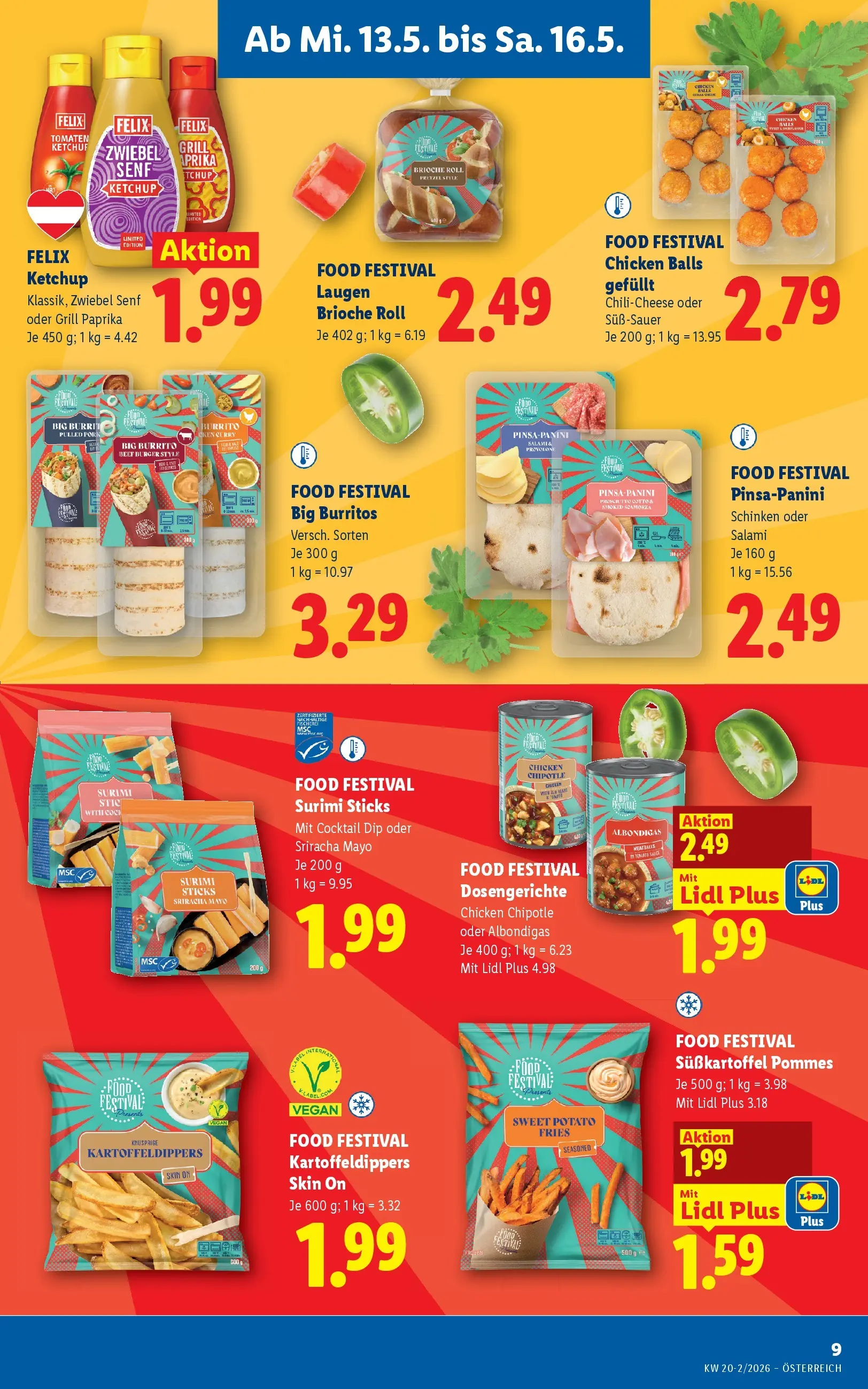 Lidl - Lidl ab 13.05.2026 - Angebote ab donnerstag | Seite: 13 | Produkte: Ketchup, Salami, Schinken, Tomaten