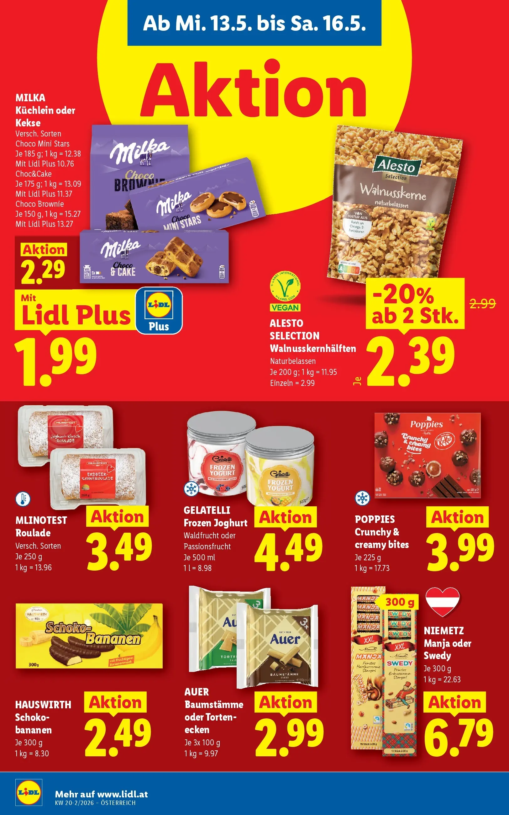 Lidl - Lidl ab 13.05.2026 - Angebote ab donnerstag | Seite: 18 | Produkte: Kekse, Joghurt, Bananen