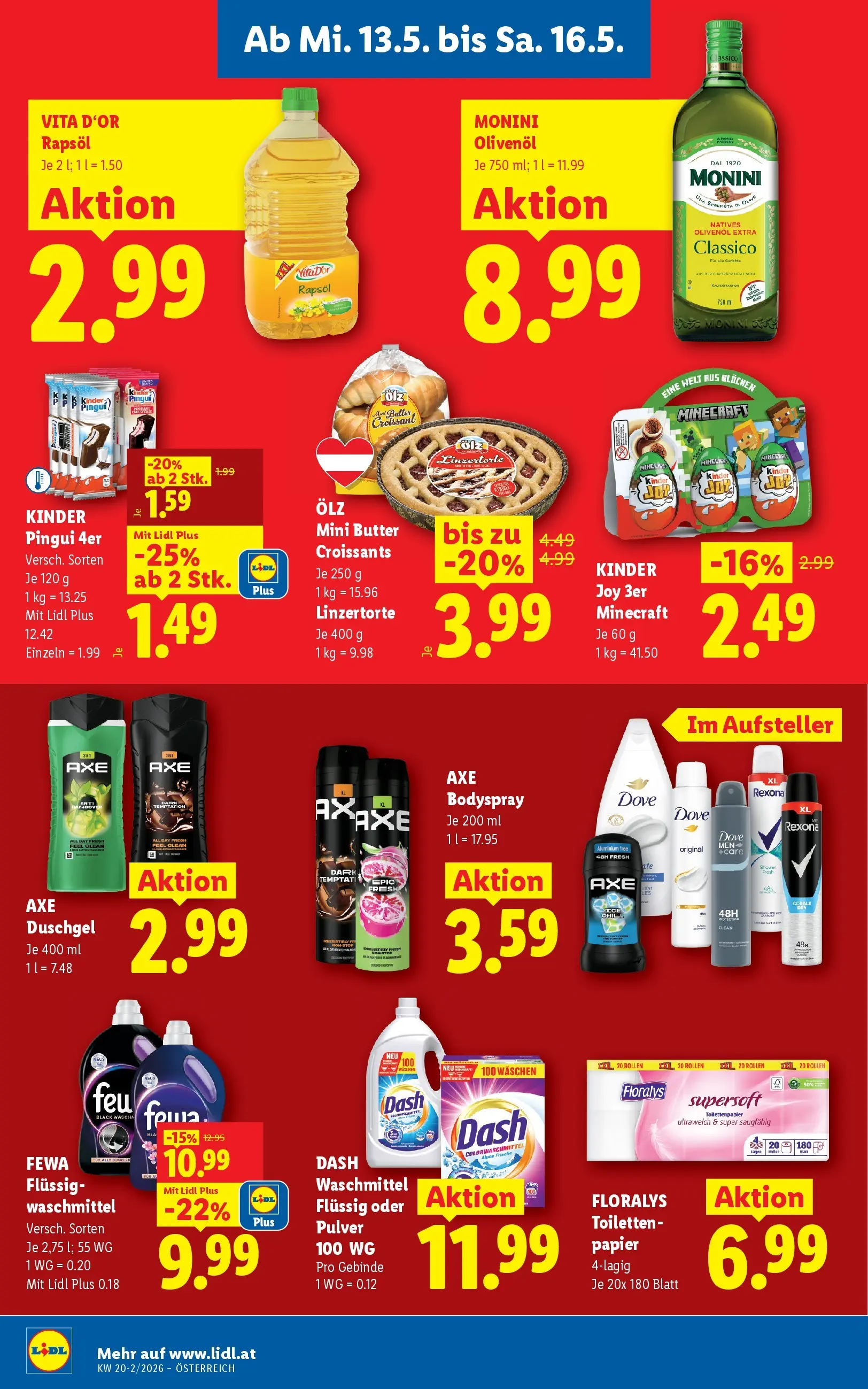 Lidl - Lidl ab 13.05.2026 - Angebote ab donnerstag | Seite: 20 | Produkte: Butter, Duschgel, Waschmittel