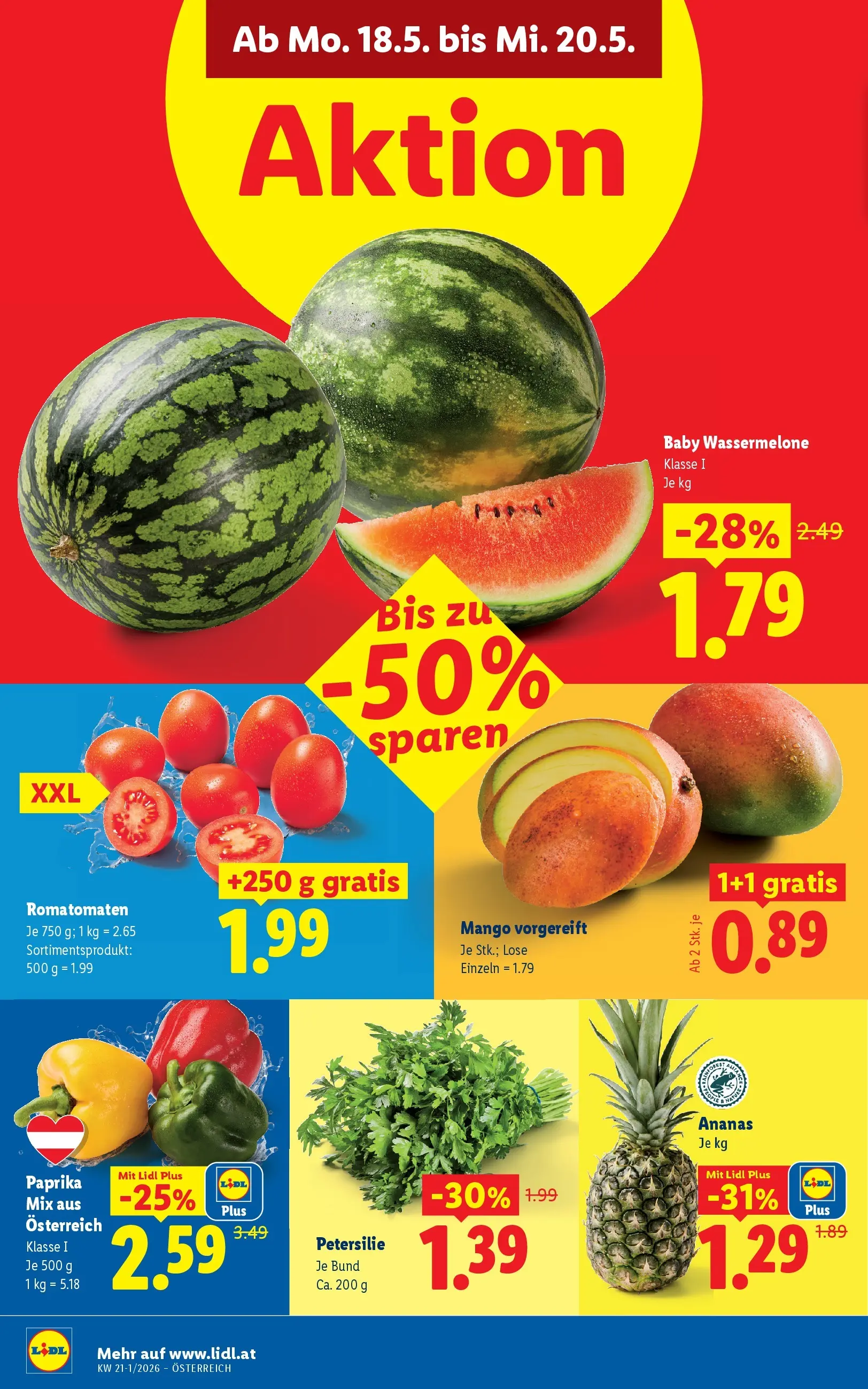 Lidl - Lidl ab 13.05.2026 - Angebote ab donnerstag | Seite: 39 | Produkte: Mango, Wassermelone, Petersilie, Ananas