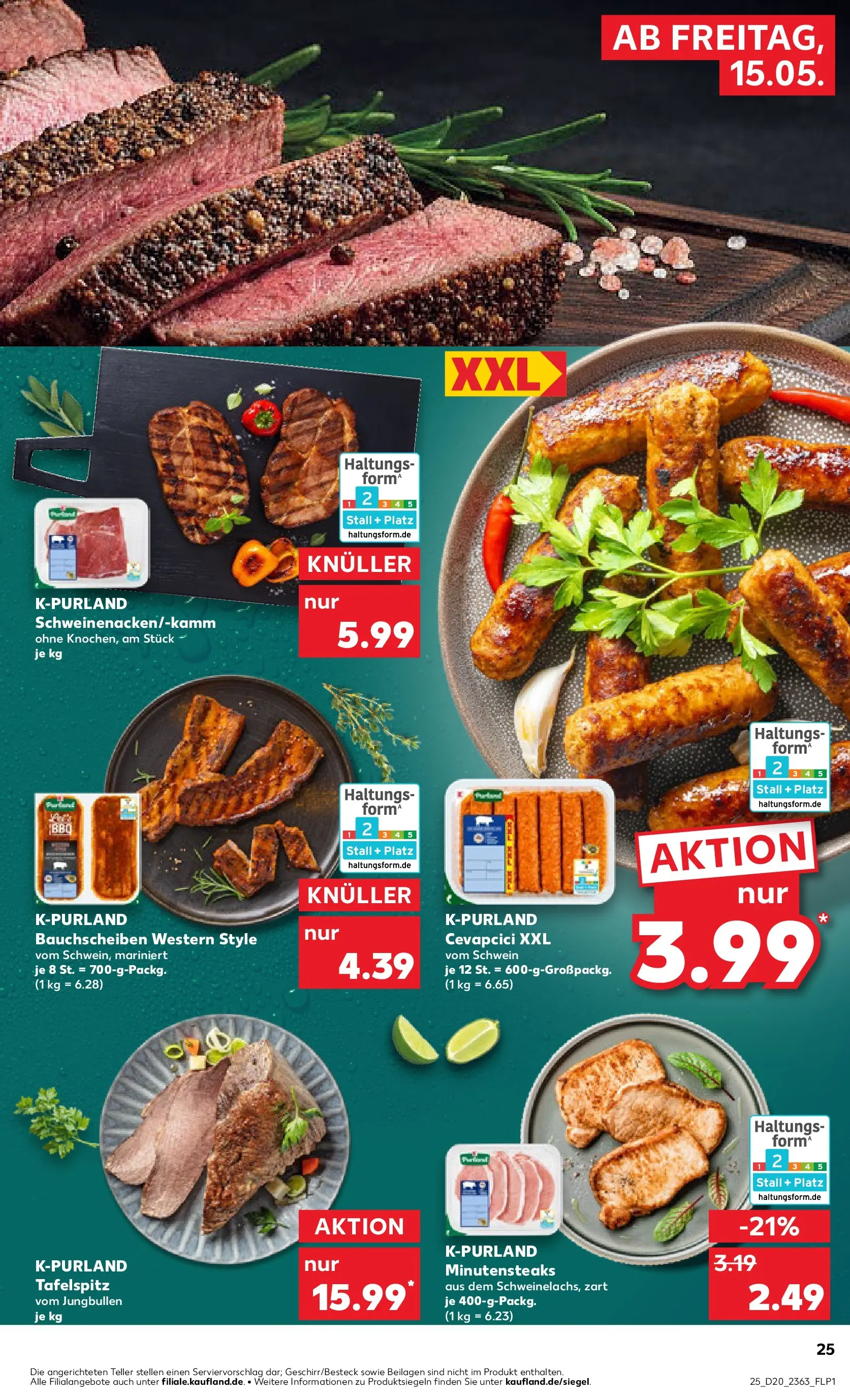 Prospekt Kaufland ab 14.05.2026 » Angebote Online zum Blättern | Seite: 25 | Produkte: Tafelspitz, Cevapcici