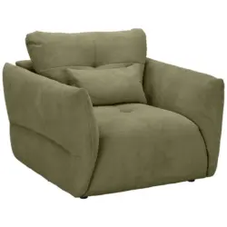 Sessel in Webstoff Olivgr&uuml;n