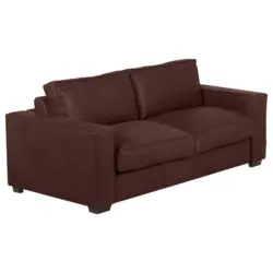 Schlafsofa in Echtleder Braun