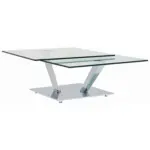 XXXLutz Lauterach - Ihr M&ouml;belhaus bei Bregenz Couchtisch in Metall, Glas 84-129/106/40 cm
