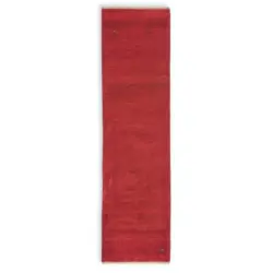 Orientteppich 80/300 cm Gabbeh Rot Rot