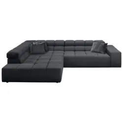 Ecksofa in Feincord Anthrazit 215/319 cm