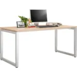 XXXLutz Lauterach - Ihr M&ouml;belhaus bei Bregenz Schreibtisch 160/80/65-85 cm Silberfarben, Eichefarben
