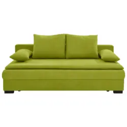 Schlafsofa in Samt Olivgr&uuml;n