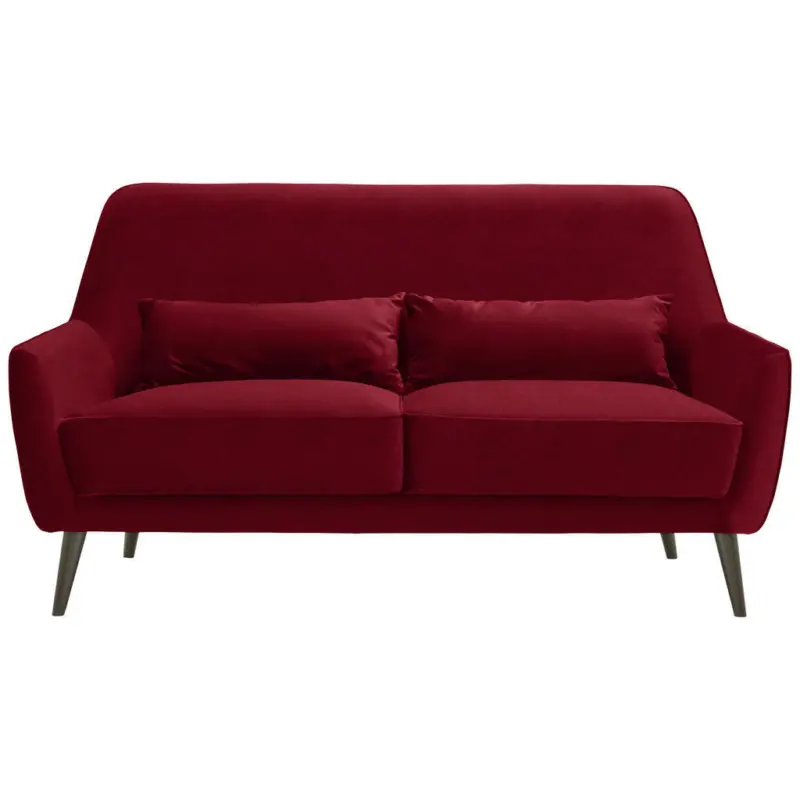 3-Sitzer-Sofa in Mikrofaser Rot