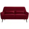 3-Sitzer-Sofa in Mikrofaser Rot