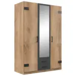 XXXLutz Lauterach - Ihr M&ouml;belhaus bei Bregenz Dreht&uuml;renschrank 135/199/58 cm 3-t&uuml;rig