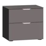XXXLutz Lauterach - Ihr M&ouml;belhaus bei Bregenz Nachtk&auml;stchen 45/42/43 cm in Schwarz, Dunkelgrau