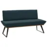 Sitzbank 160/87/64 cm in Schwarz, Eichefarben, Petrol