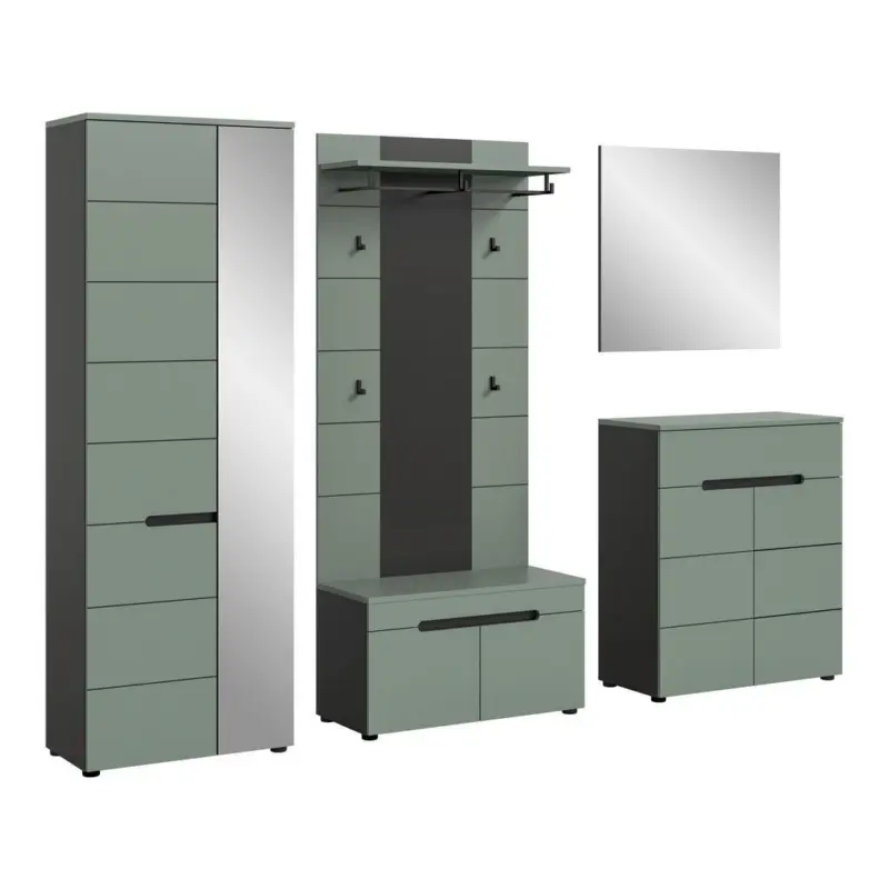 Garderobe 5-teilig in 255/190/37 cm