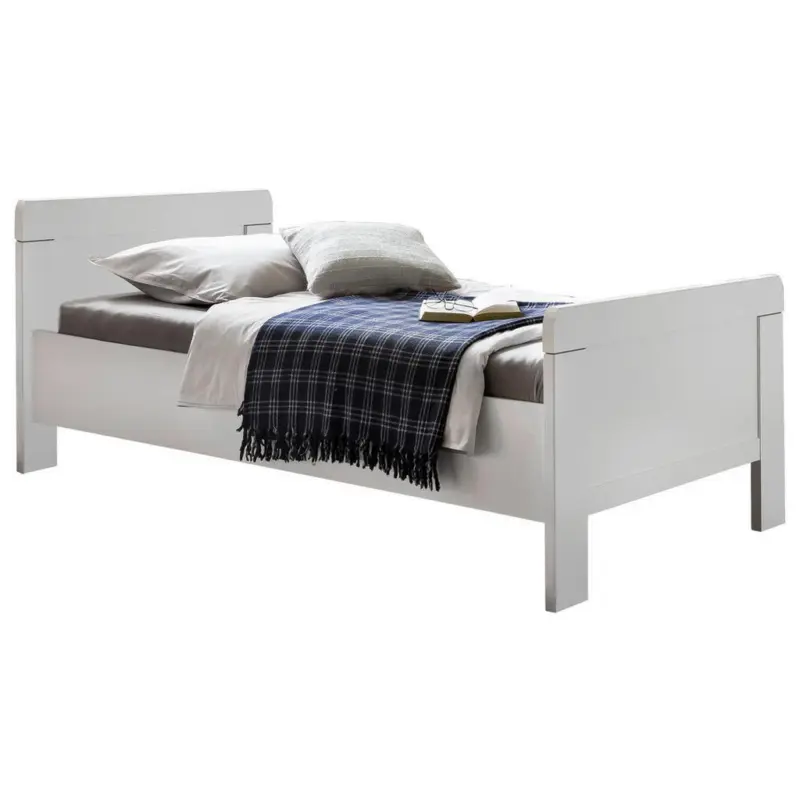 Bett 100/200 cm in Wei&szlig;