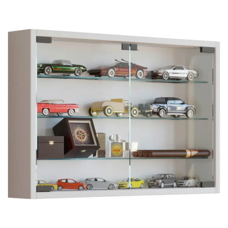 H&auml;ngevitrine in Wei&szlig;