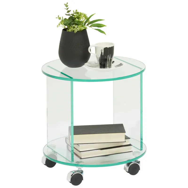 Beistelltisch in Glas 40/40/40 cm