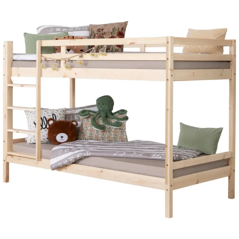 Etagenbett 90/200 cm Naturfarben