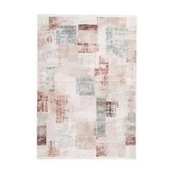Vintage-Teppich 200/300 cm Akropolis Grau, Rosa