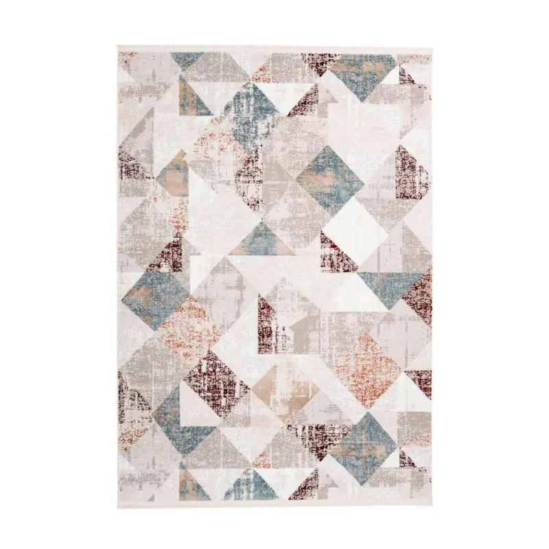 Vintage-Teppich 80/150 cm Akropolis Grau, Rosa