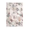 Vintage-Teppich Wohnzimmer 120/180 cm Akropolis Grau, Rosa rechteckig