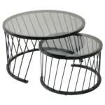 XXXLutz Lauterach - Ihr M&ouml;belhaus bei Bregenz Couchtischset in Metall, Glas 70/70/42 cm