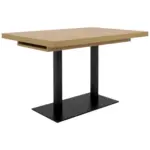 XXXLutz Lauterach - Ihr M&ouml;belhaus bei Bregenz Esstisch 120-200/80/74 cm Nachbildung Holzwerkstoff ausziehbar rechteckig Schwarz, Eiche Artisan