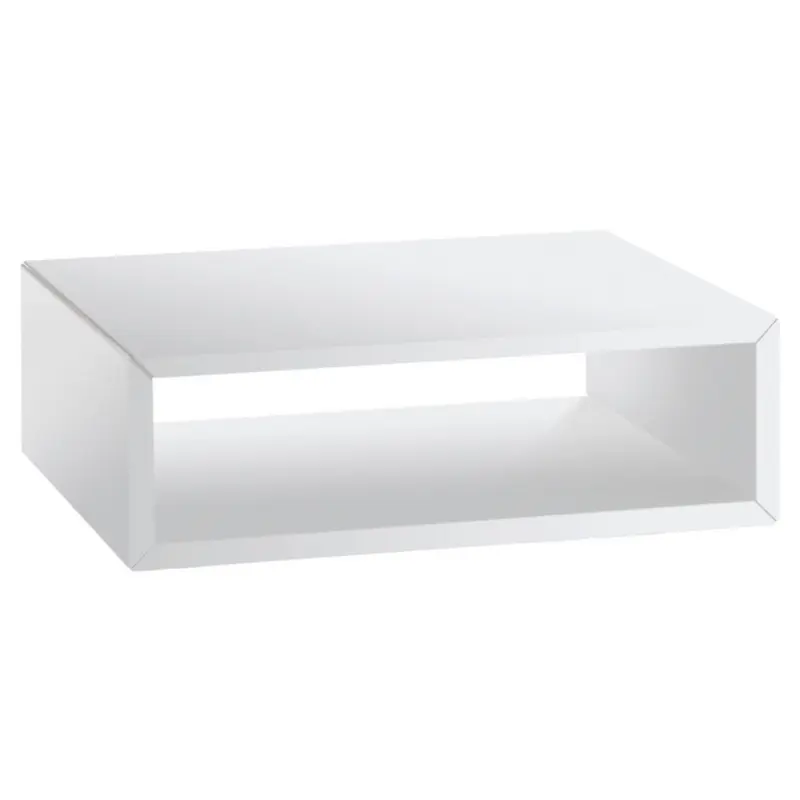 Nachttisch 50/16/41 cm in massiv Buche Wei&szlig;