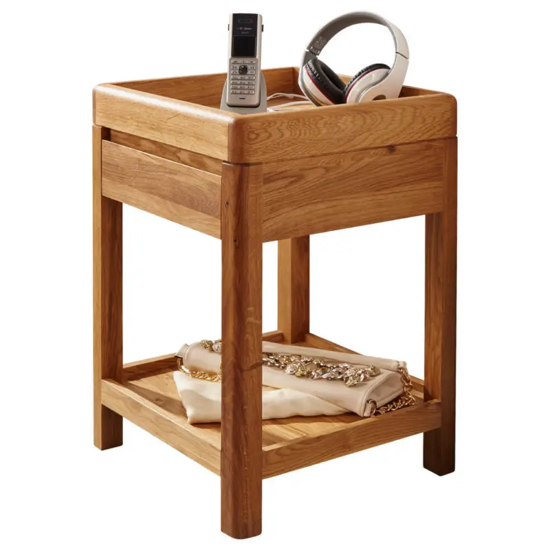 Beistelltisch in Holz 40/40/60 cm