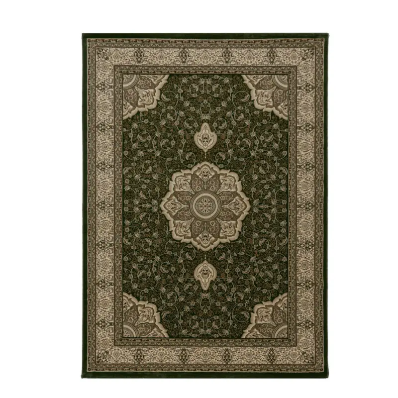 Webteppich 80/150 cm Kashmir 2601 Gr&uuml;n Gr&uuml;n