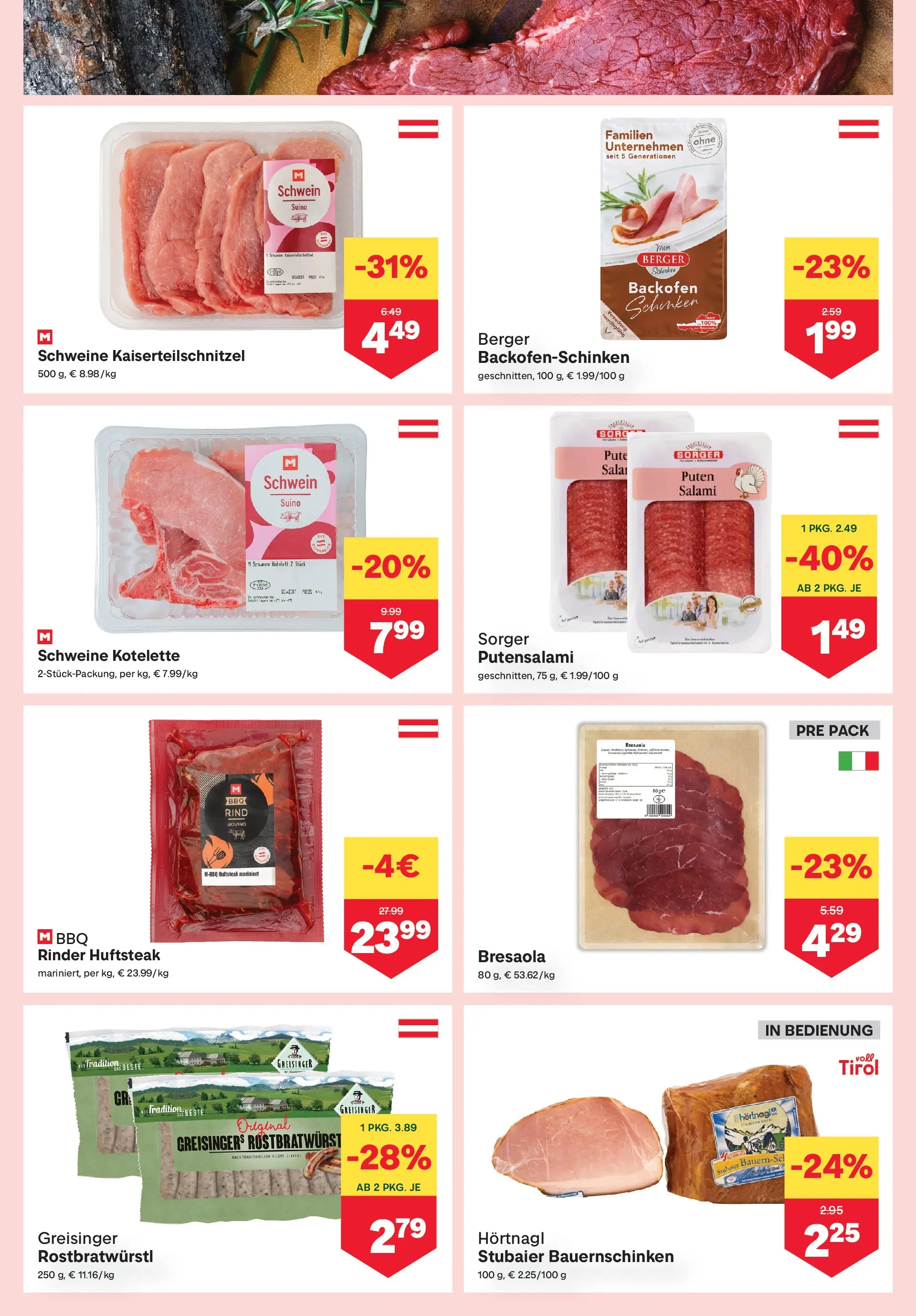 MPREIS St.Gallenkirch von 13.05.2026 - Aktuelle Angebote | Seite: 3 | Produkte: Salami, Schinken