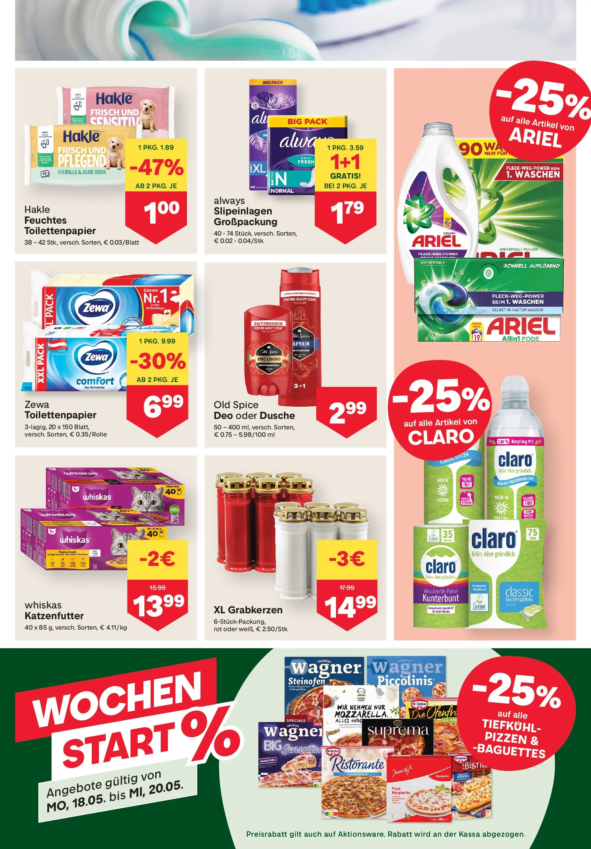 MPREIS St.Gallenkirch von 13.05.2026 - Aktuelle Angebote | Seite: 11 | Produkte: Marhalábszár, Dusche, Salami, Pizza
