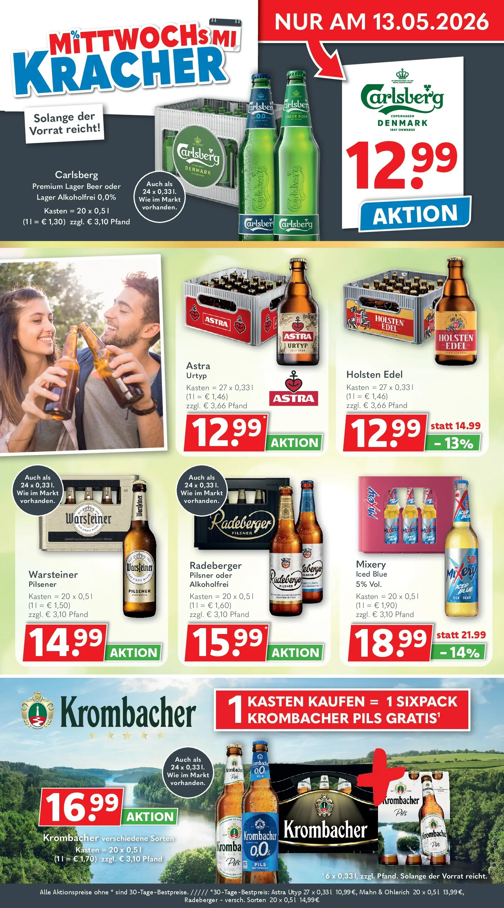 Getränkeland - Getränkeland: Getränkeangebote (ab 10.05.2026) zum Blättern | Seite: 2 | Produkte: Carlsberg, Holsten edel, Warsteiner, Radeberger pilsner
